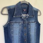 Pepe Jeans denim mini jean dress sleeveless button up mini dress women’s size S Photo 1