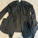 New Balance  Women Black Cardigan Open Sweater Pockets Size XL Black #141 Photo 7