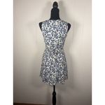 Reformation Rilynn Dress Sleeveless Button Shirtdress Mini Blue Floral Size 2 Photo 1