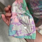 Vintage 70’s pastel floral maxi boho hippie festival maxi dress w/matching shirt Blue Photo 6