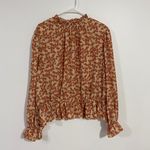 SheIn Floral Lantern Sleeve Blouse Photo 8