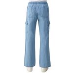 Sanctuary Nwt social standard by caravan Blue soft denim pull on Cargo Pants LG Photo 3