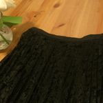 Free People πHPπ Black Pleated Maxi Lace Skirt Photo 3