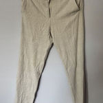 H&M  women’s crème yellow and white dress pants size 6 Photo 0