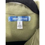 Urban Outfitters  Emma Denim Flared Jumpsuit Women S Olive Green Utility Stretch Photo 4