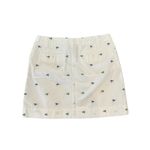Lilly Pulitzer Cotton Skirt Size 8 White Mini Embroidered Frogs Golf Resort Photo 3