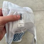 ANDIE NWT Swim The Cove Top Gingham Pool Blue & White Plaid Bikini Top XL Photo 5