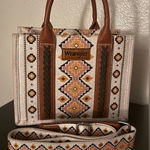Wrangler  Western Boho Aztec Tote Bag | Crossbody Shoulder Bag WG2202-8120SCF Photo 0