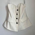 Forever 21 Strapless White/Cream Vest| size M Photo 1