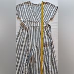American Eagle Jumpsuit Women’s Size L Striped Pants Romper Short Sleeves V Neck Photo 13