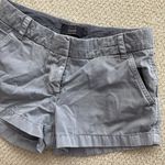 J.Crew Chino Shorts Size 4 Thick Fabric Preppy 100% Cotton Casual Grey EUC Photo 2