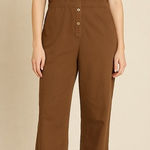 Outerknown  brown button playsuit Photo 0