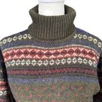 Bravo dark green long sleeve pullover turtleneck sweater women's size small Photo 4