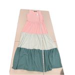 NEW Lands End Maxi Dress Women XS Colorblock Travel Resort Soft Girl Coquette Photo 4
