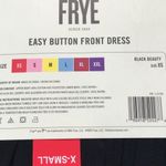 Frye Black Button Front Maxi Dress Women's XS Cotton Rayon Blend Jersey Knit NEW Photo 9