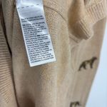 Chico's  Cashmere‎ Cheetah Embroidered Long Sleeve Sweater Size XL Animal Print Photo 6