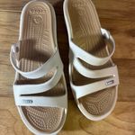 Crocs  Cream Slide Sandals Photo 6