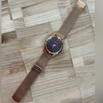 AKRIBOS XXIV Ladies Watch Rose Gold Mesh Bracelet Purple Dial Date Window Pink Photo 5