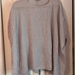 Loft  Soft Gray Knit Poncho Photo 0