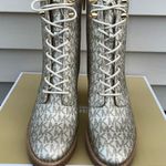 Michael Kors Logo Lace-Up Boot - Pale Gold Photo 11