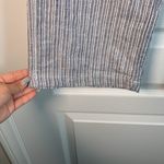 Caslon  Navy Blue/White Stripe Straight Leg Linen Blend Pants Size XSP EUC #1673 Photo 3
