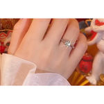 Boutique NEW 1Ct Simulated‎ Diamond 14k White Gold-Plated S925 Engagement Ring, Size 8 Photo 9