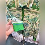 ZARA  Satin Printed Paisley Floral Button Up Collared Shirt Size Large like new! Photo 7