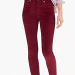 J.Crew New 9-Inch Toothpick Stretch Velvet Jeans High Rise Denim Photo 0
