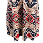 Reborn Sleeveless Dress Size L Blue Red Patterned Size L Photo 3