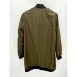 Cotton On Jacket Women 8 Green Full Zip Long Sleeve Longline Button Front Photo 1