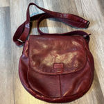 wilson's leather Genicci Red Wine Leather Crossbody Purse Photo 0