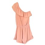 Jennifer Lopez Jennifer Hope One Shoulder Ruffle Romper Silk Blend Party XS Photo 5