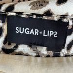 Sugar Lips Black and Cream Animal Print Midi Skirt Photo 4