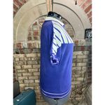 polo shirt striped diagonal blue navy white 1980s Size XL Photo 5