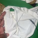 Pretty Little Thing NWT White Bikini 3 Piece Set with Sheer Cover-Up size 6-FLAW Photo 8