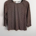 Kathie Lee Collection  LEOPARD PRINT 3/4 SLEEVE TOP‎ Photo 4
