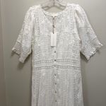 Love Shack Fancy NWT Minka Heritage Maxi Dress in True White Size 12 Photo 5