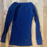Old Navy  Waffle Knit Top Navy Blue Size Small Photo 1