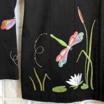 Quacker Factory  embroidered dragonfly Zip Up jacket Women’s Size‎ S Small Photo 3