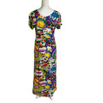 Jams World Vintage Sun Motif Colorful Shift Maxi Dress Size M Photo 2