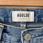 AGOLDE 90s Mid Rise Straight Distressed Jeans size 25 Button Fly Photo 6