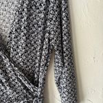 Kelly Renee Black White Patterned Wrap Maxi Dress L Old Money Horse Race Blue Size L Photo 2