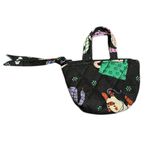 Vera Bradley Black Mini Tote Coin Purse with Cat Design & Keychain Photo 1