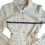 Gal Meets Glam GLAM MEETS GAL POLKA DOT LONG SLEEVE MIDI SHIRTDRESS IN LIGHT PINK SIZE 2 Photo 12