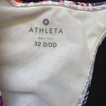 Athleta  Halter Bikini Top 32‎ D/DD Floral Print Swimsuit Beach Vacation Photo 3