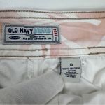 Old Navy Y2K Vintage Low Rise White Mini Skirt Size 10 Lace Up Waist W/ Zipper Photo 2