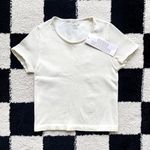 Urban Outfitters NWT  White Ribbed Seamless Baby Tee Photo 0