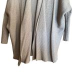 ZARA  Cardigan Womens Medium Brown Knit Ribbed Open Stretch Sweater Photo 3