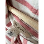 Anthropologie Pilcro Hooded Sweatshirt Twofer Mini Dress Large Pink Stripe Photo 7