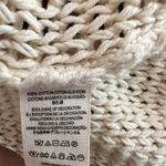 Free People Wouldn't Knit Be Nice LongLine Ivory open front Cardigan L Photo 9